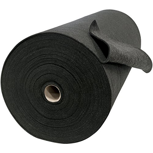Image of Steiner 317-48RF Velvet Shield HD 24 oz Black Carbonized Fiber Welding Blanket, 48" W x 50