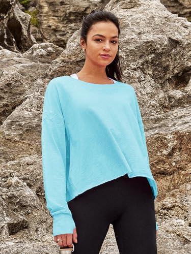 Image of Panadila Womens Open Back Workout Tops Long Sleeve Shirts