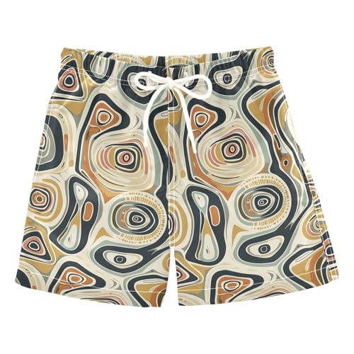 senya Graffiti Geometric Boys Swim Trunks Toddler Shorts Swimwear Boardshorts
