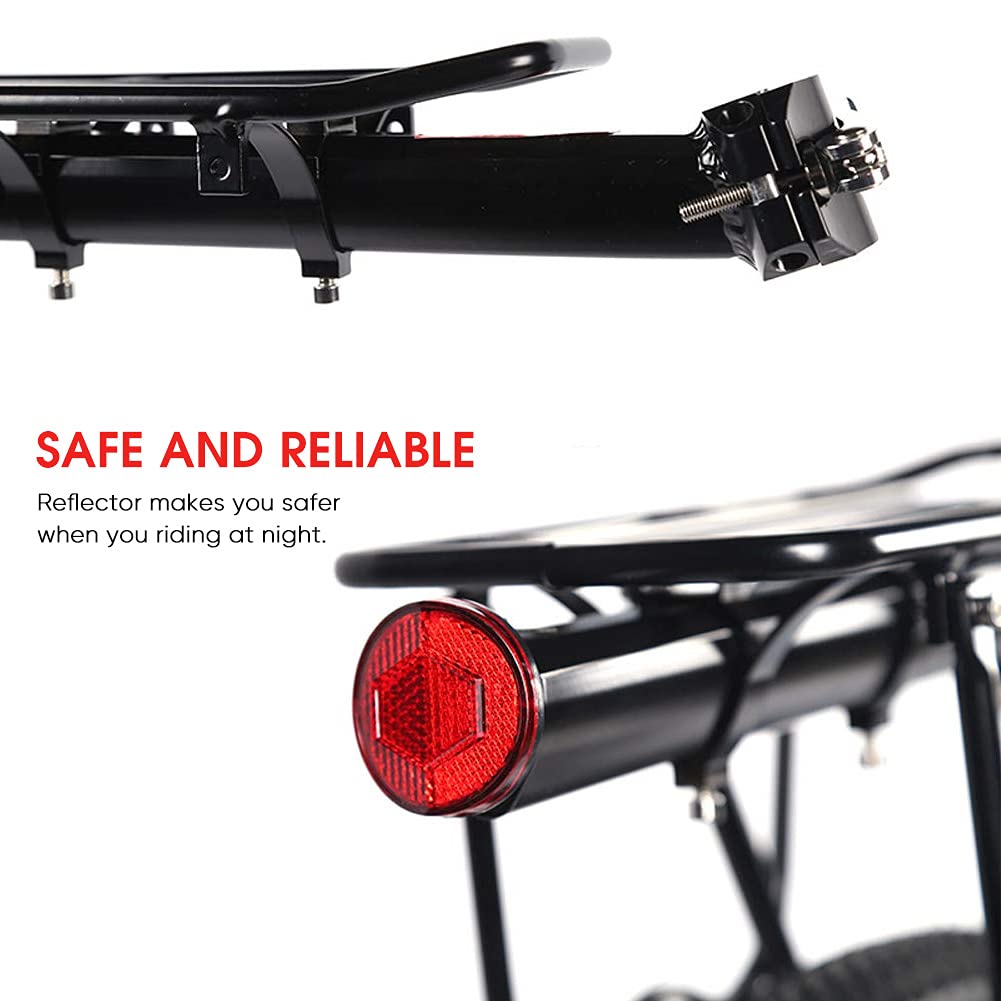 Cocoarm Aluminiowy bagażnik bagażnikowy do roweru górskiego, regulowany do 25 kg, z sztycą podsiodłową o średnicy do 33 mm