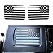 CKPEOR Durata Top Window Bandiera American Decalcomania Adesivo per Vinile Adesivo Posteriore per Jeep Wrangler JKU 2007-2010 4 Porte, 1 Paio