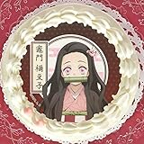 竈門禰豆子・定番デザイン【鬼滅の刃】ホールケーキ チョコクリームいちご入り(5号 4~6人分)