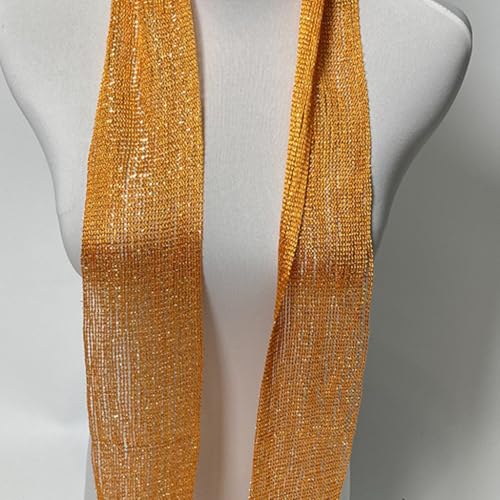 Woman Thin Lace Tassels Scarf Wedding Neck Scarf Lightweight Scarf With Tassels For Banquets Decorative Scarf3