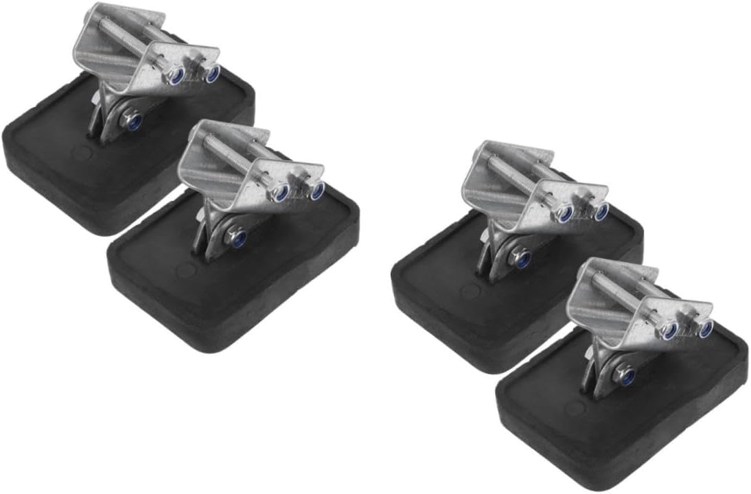 TEHAUX 2sets Adjustable Ladder Stabilizer Telescopic Ladder Guard Plate Anti-Slip Foot Pads Secure Supplies 2pcs*2