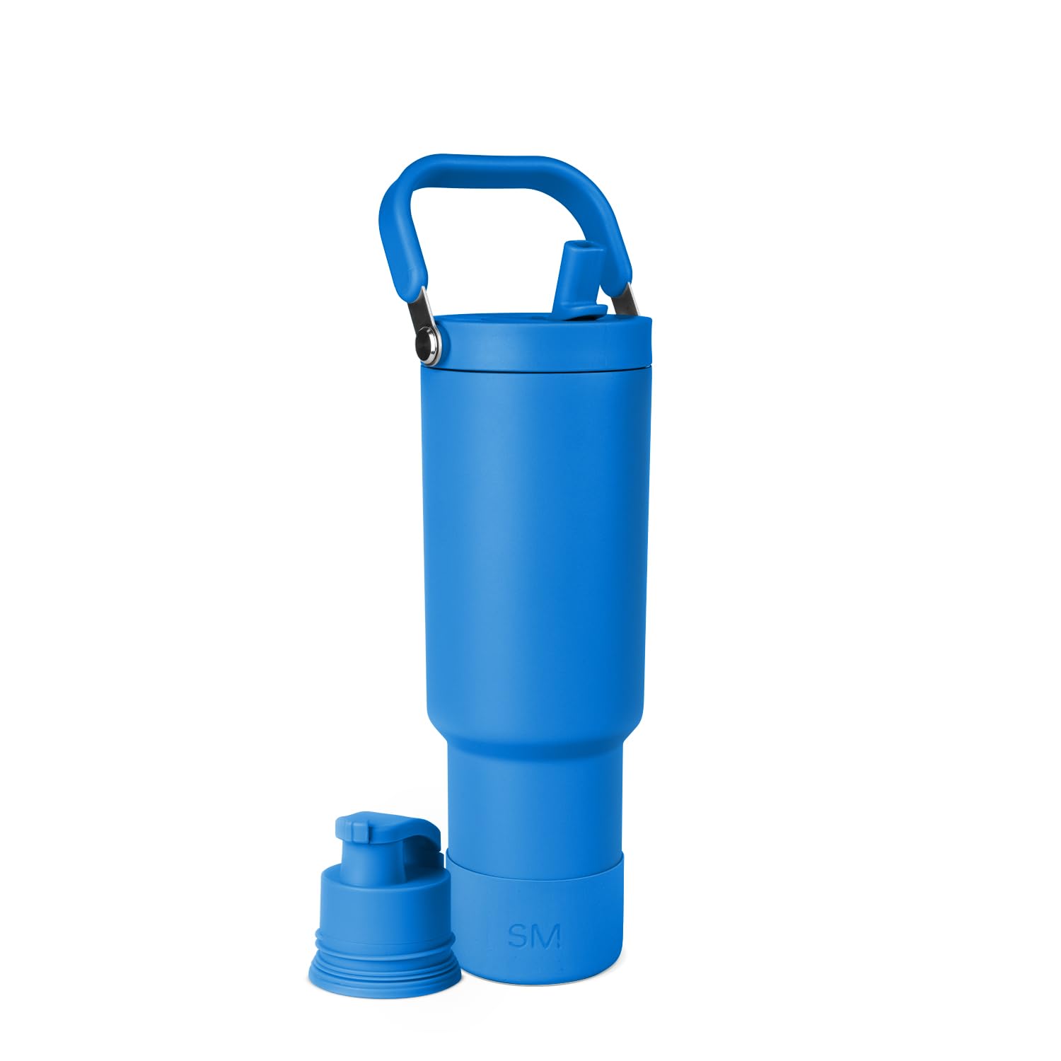 Simple Modern Trek Pivot | 40oz Flip Straw Tumbler with Handle | Water Bottle & Boot | Interchangeable Straw & Chug Lids | Insulated Stainless Steel Jug | Gym Sports Outdoors | Supersonic Blue