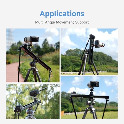 Image of Toprig Accsoon Camera Slider Support Arm (2 Pack) with C Clamps&Extendable Arms, Tripod stabilizer Support Rods, Aluminum Alloy Tripod Stability Arm for Motorized Camera Slider Stable Shooting-30inch
