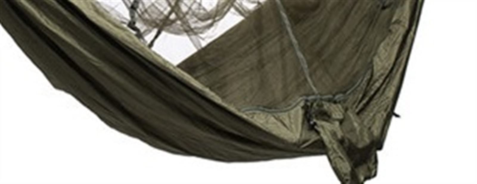 Altalene Amaca da campeggio ultraleggero con rete, Beach Swing Bed Hammock for zaino all'aperto sopravvivenza o viaggi Arrampicate e altalene (Color : Army Green)