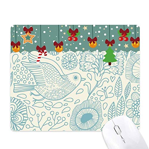 Tapis de souris feuilles oiseaux tapis de bureau caoutchouc antidérapant