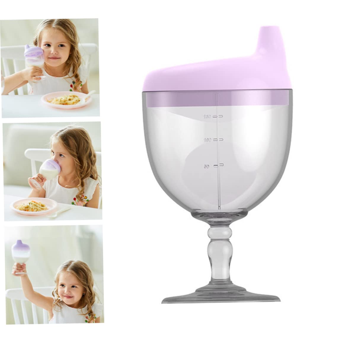 Bicchiere Anti-versamento Per Bambini A Forma Di Calice - Con Boccaio In Silicone, Per Bambini Da 8 Mesi - Foto 8