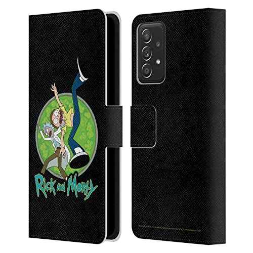 Housse cuir Rick and Morty Samsung Galaxy A53 5G avec rabat imprimé