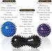 Massage Ball, Roller Spiky Massage Lacrosse Balls for Foot Muscles Plantar Fasciitis Back Shoulder Pain Relief, Trigger Point Yoga Deep Tissue Therapy (Peanut &Spiky Soft/Hard Balls, 3 Pieces)