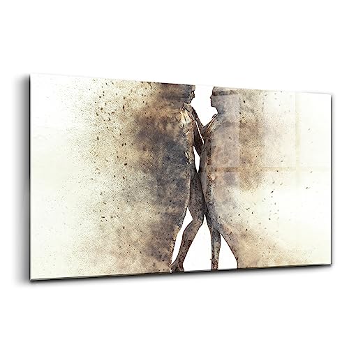 Innovante Wallart Wallfluent peinture sur verre moderne pour illuminer un mur sombre 100x50