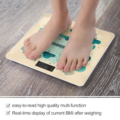 Báscula Digital de Baño Cloud Happiness de Vidrio Templado miniatura 5