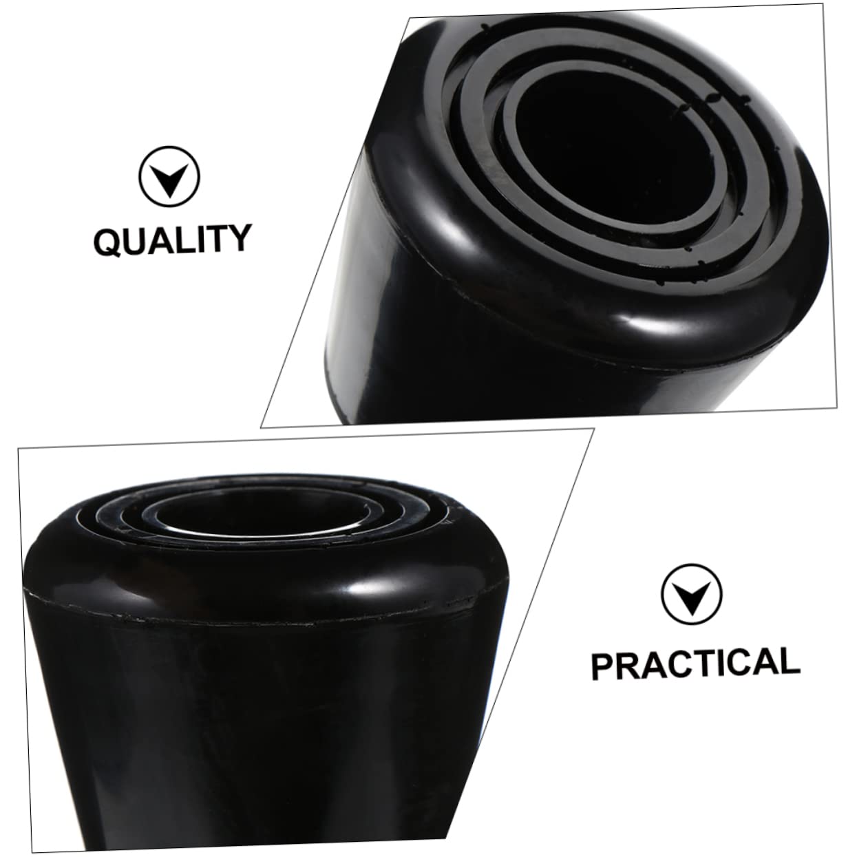 Gogogmee Roller Skates Stopper 1 Set Braking Block and Toe Stopper for Skating Enthusiasts