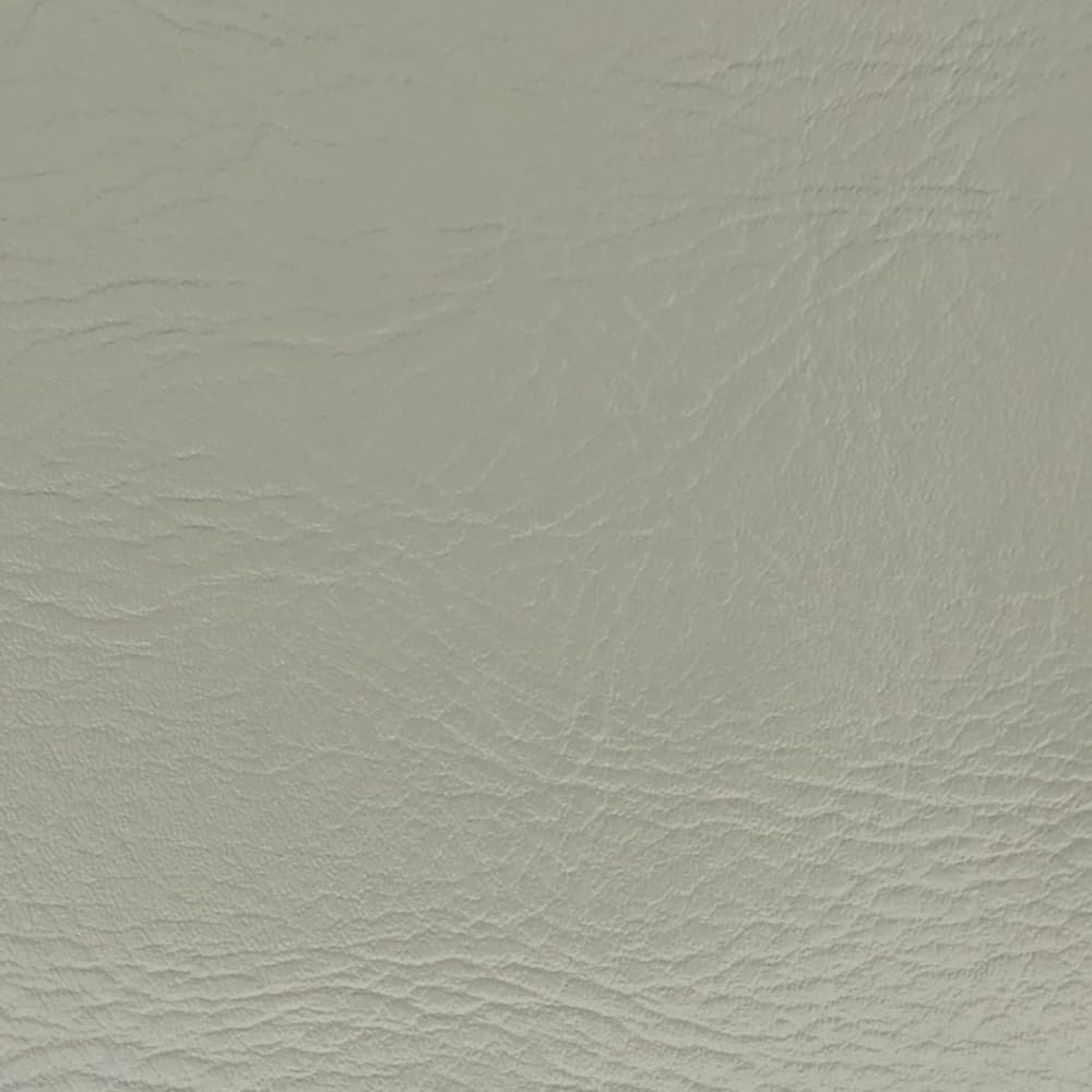 Oh Sew Crafty Limited Steel Leatherette Vinyl Fabric Fire Retardant Faux Leather Upholstery Material 140Cm Wide (Price Per Metre) (Steel)