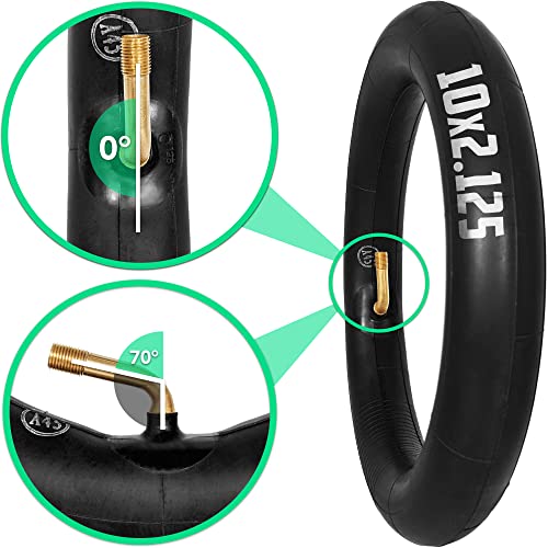 MOOVMOOV (2-Pack) 10x2.125 Inner Tubes Bent Valve 70/0, 10x2.125 pouces - Image 3