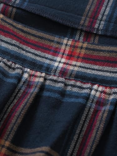 Women's Petite Flannel Nightgown Long Sleeve Pajama Dress4