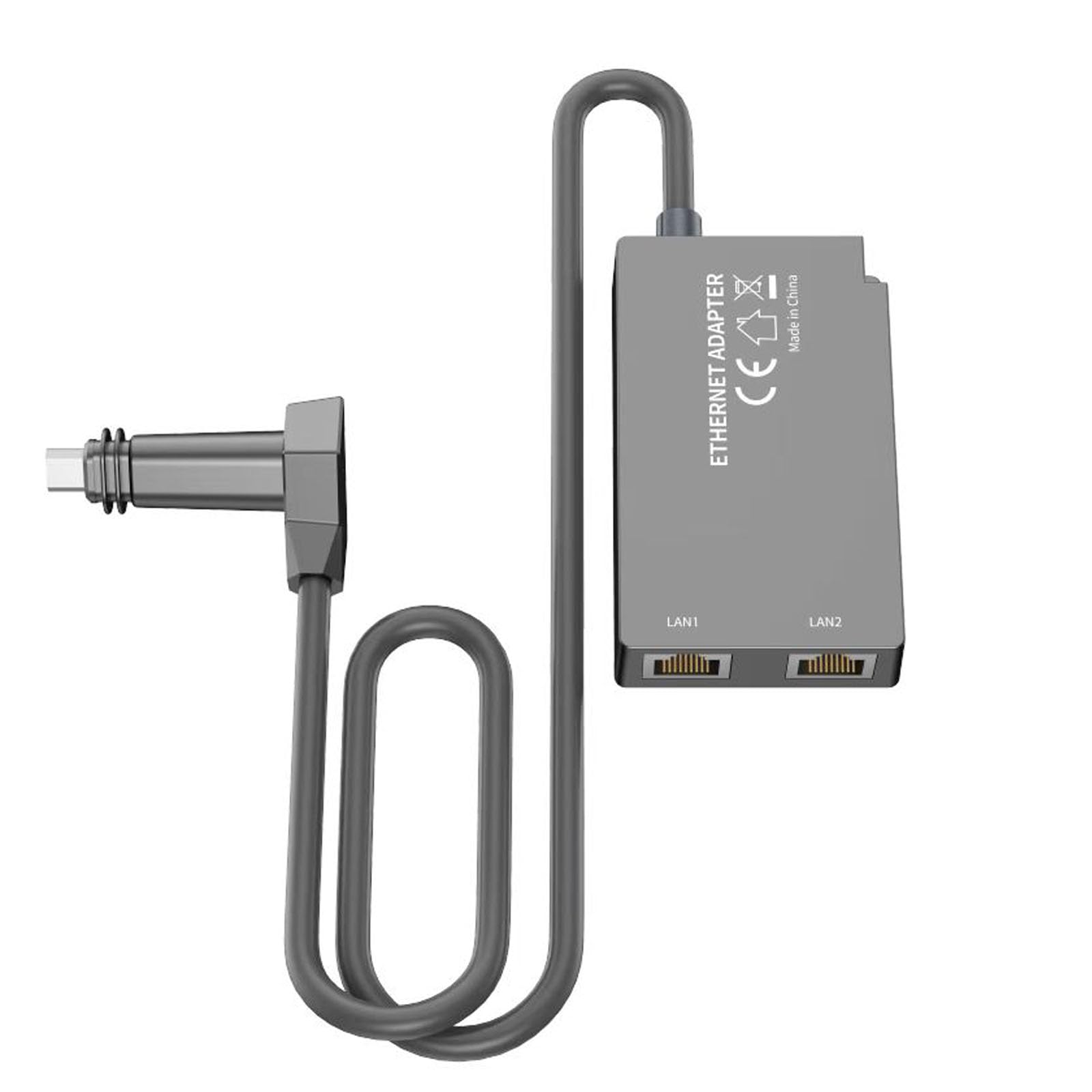 Adaptador Ethernet de 2 puertos, cable de Internet por satélite, red externa para Gen 2 a RJ45, accesorios de red de velocidad rápida, adaptador Ethernet