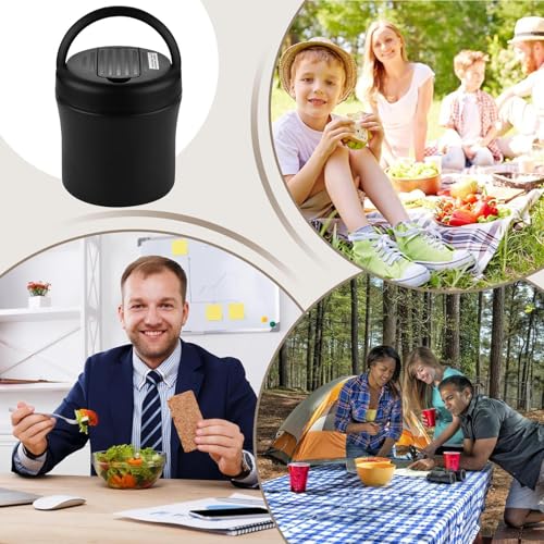 Recipiente térmico hermético para evitar derrames de comida en viajes 6