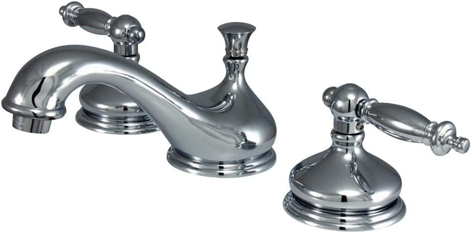 Kingston Brass KS1161TL Templeton Widespread Lavatory Faucet, Polished Chrome