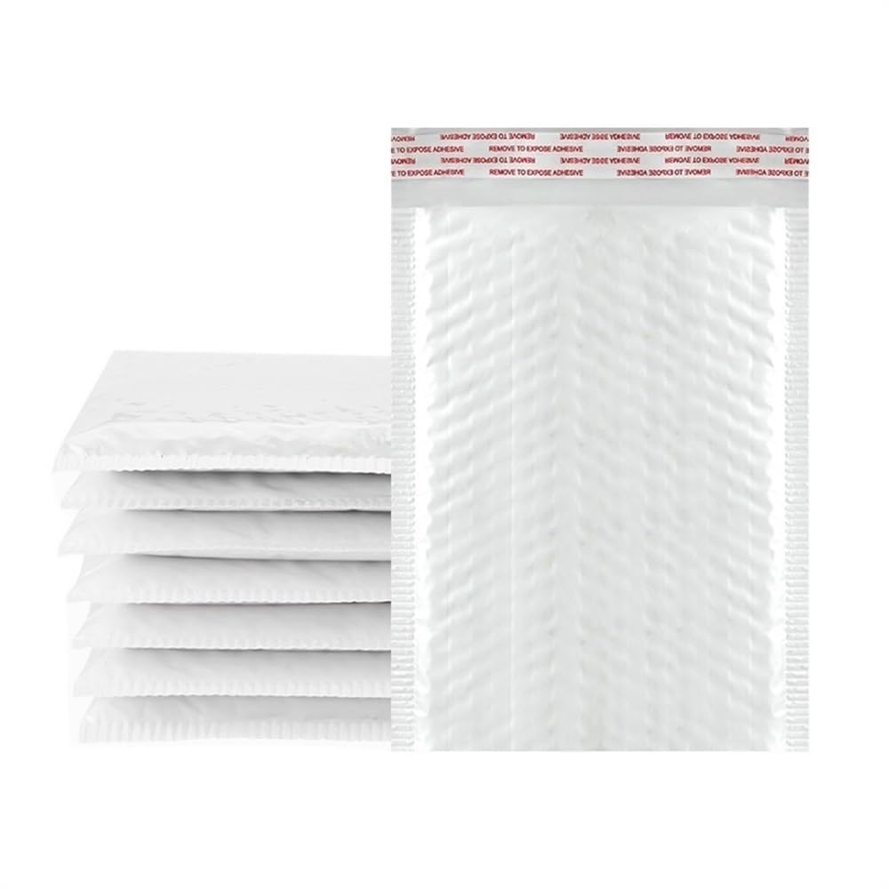 Torby transportowe z kopertą bąbelkową, Białe, samoprzylepne, wyściełane koperty bąbelkowe, różne rozmiary 10 30 50 szt(15x18cm 50pcs)