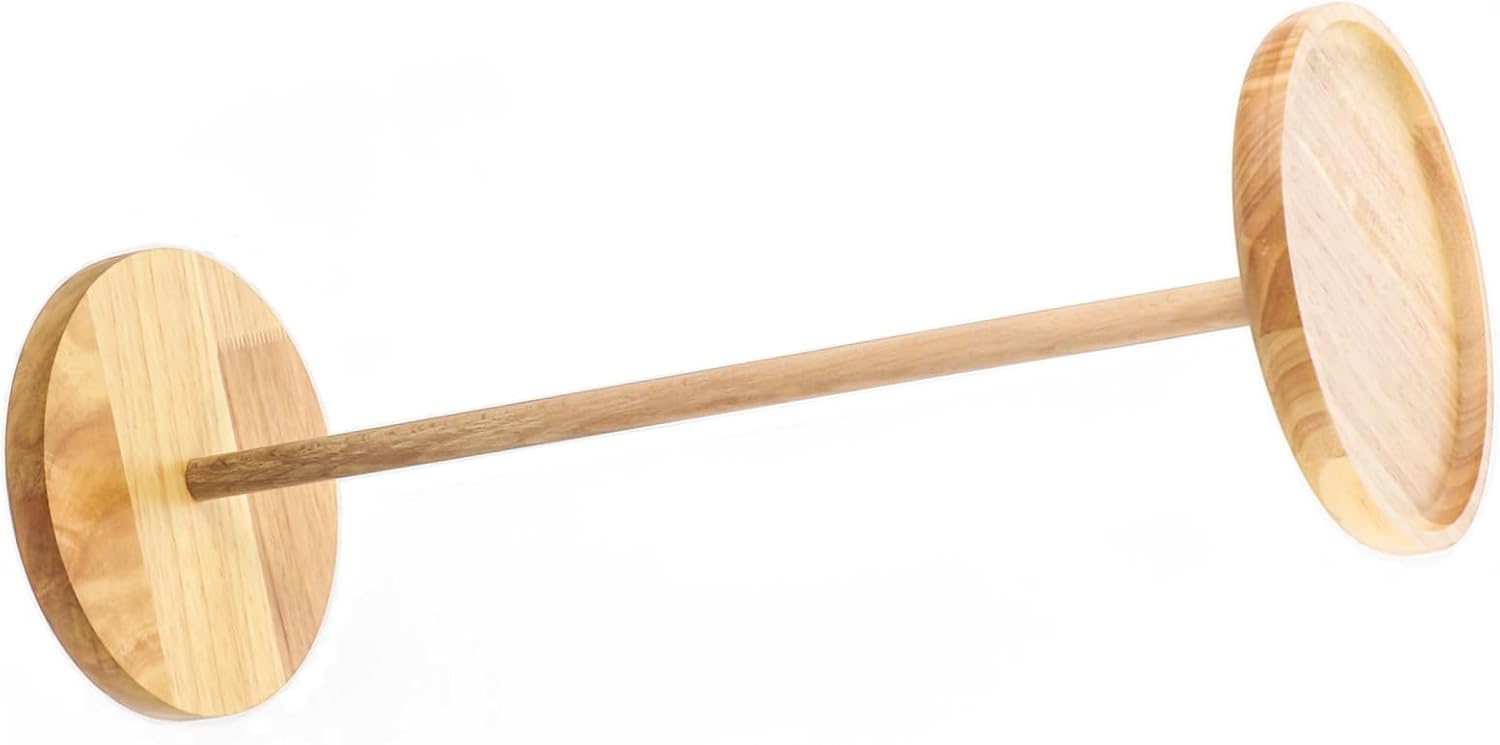 Sosoport Drum Stand Wooden Tongue Drum Bracket Storage Rack for Hand Pan 5.5-8 Inches Support