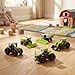 Toyland® Set of 5 Green Die Cast Metal Farm Machinery Toys - Approx 4.5cm Each - Includes Tractors,Combine Harvesters & More!