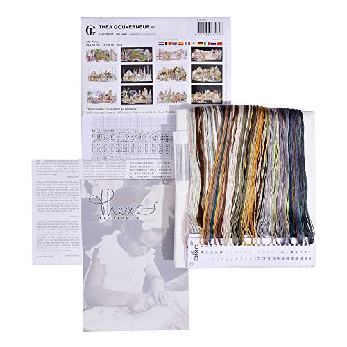 Image of Thea Gouverneur - Counted Cross Stitch Kit - Paris - Aida - 18 Count - Embroidery Kit for Adults - DMC Embroidery Threads and Other Cross Stitch Supplies Included - 472A