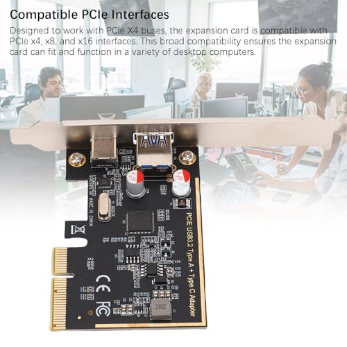 Tarjeta PCIe 10 Gbps con puertos USB duales para optimizar la velocidad en PC 5