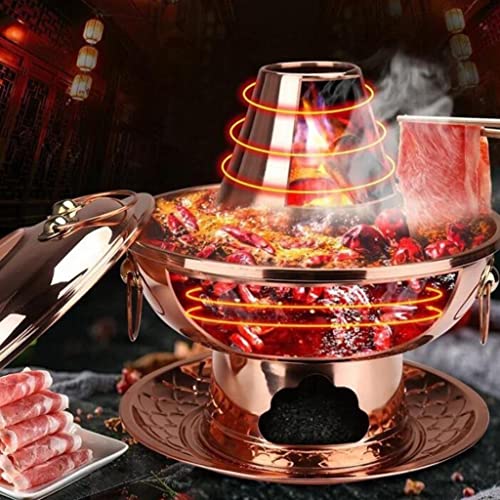Olla China de Hot Pot de Cobre 38 cm miniatura 2