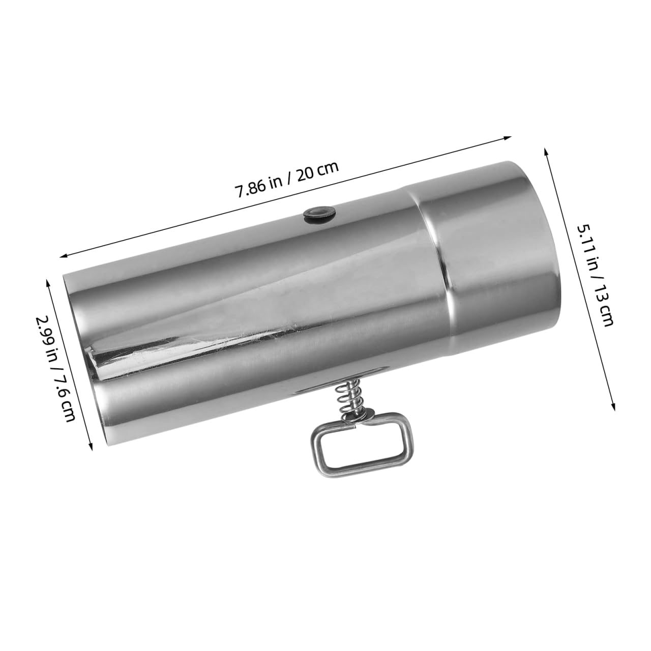 NOLITOY Réchaud de camping en acier inoxydable avec pare-étincelles, tuyau de cheminée réglable de 7,6 cm pour camping, randonnée, aération portable
