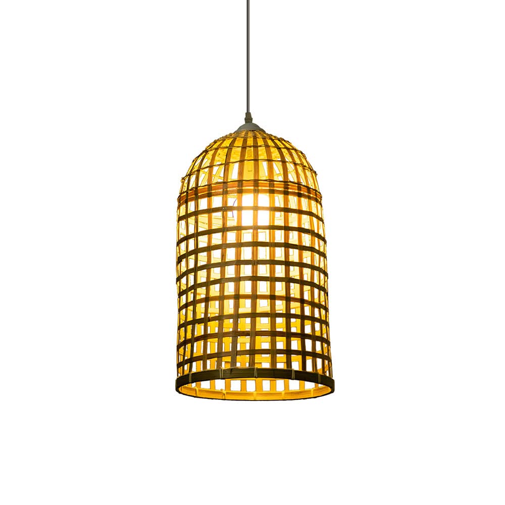 Lanterne en bambou tissée à la main lustre japonais design E27 - 7