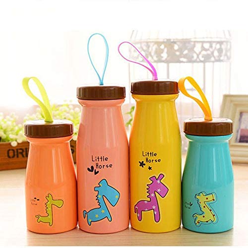 XuBa Cartoon Water Bottles Milk Kettle Stainless Steel Child Insulation