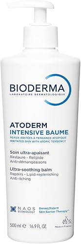Bioderma Atoderm Intensive Balm Ultra-Nourishing Body Cream for Dry Skin, 16.9 Fl Oz