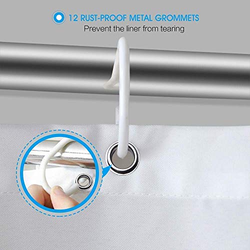 ORSJA Shower Curtain 180 x 180 cm – Shower Curtain with Weighted Hem - Image 8