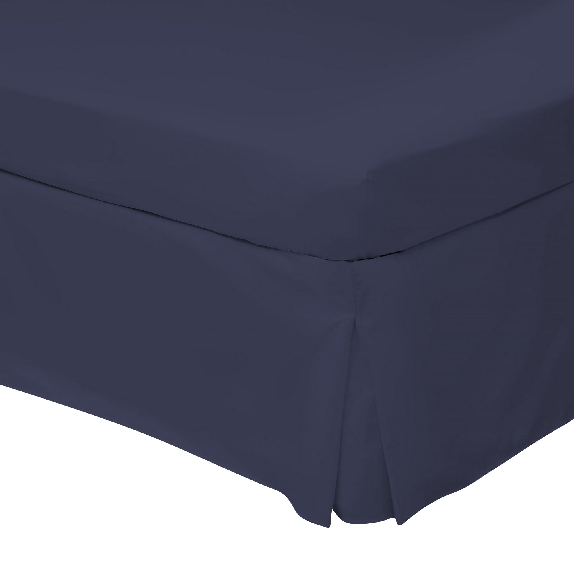 Belledorm Blue Platform Base Valance Sheet, 200 Thread Count Percale (4ft Double, Navy) — image 1