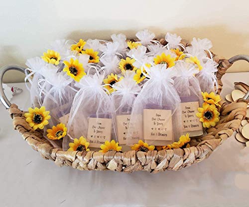 Image of Dealglad 50pcs Drawstring Organza Jewelry Candy Pouch Christmas Wedding Party Favor Gift Bags (4x6 inch, White)
