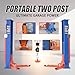 Portable Two Post Car Lift 8000 LBS Capacity, 220V Electric Lock, Movable Garage Car Lift for Home Garage & Workshop, Adjustable Height up to 51.3”