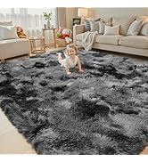8x10 Area Rugs for Living Room Bedroom, Large Area Rug Shag Shaggy Carpet Soft Plush Furry Bedsid...