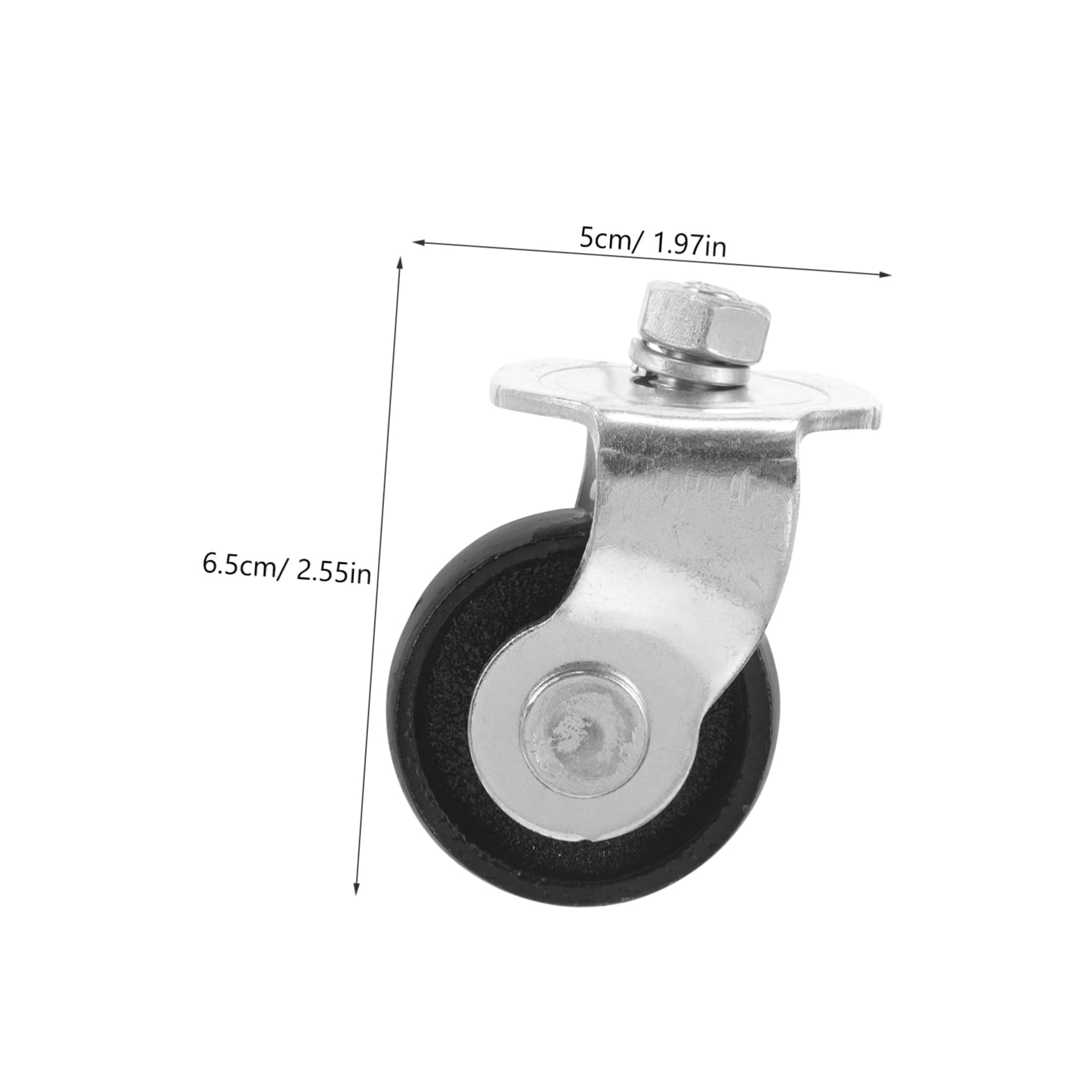 Yardenfun Jack Replacement Wheel for Hydraulic Floor Jacks Sturdy Swivel Wheel Precision Machined for Stability