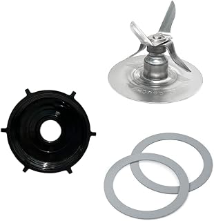 for Oster Blender Replacement Parts Blender Ice Blade with Jar Base Cap and Two Rubber O Ring Seal Gasket Accessory Refresh Kit