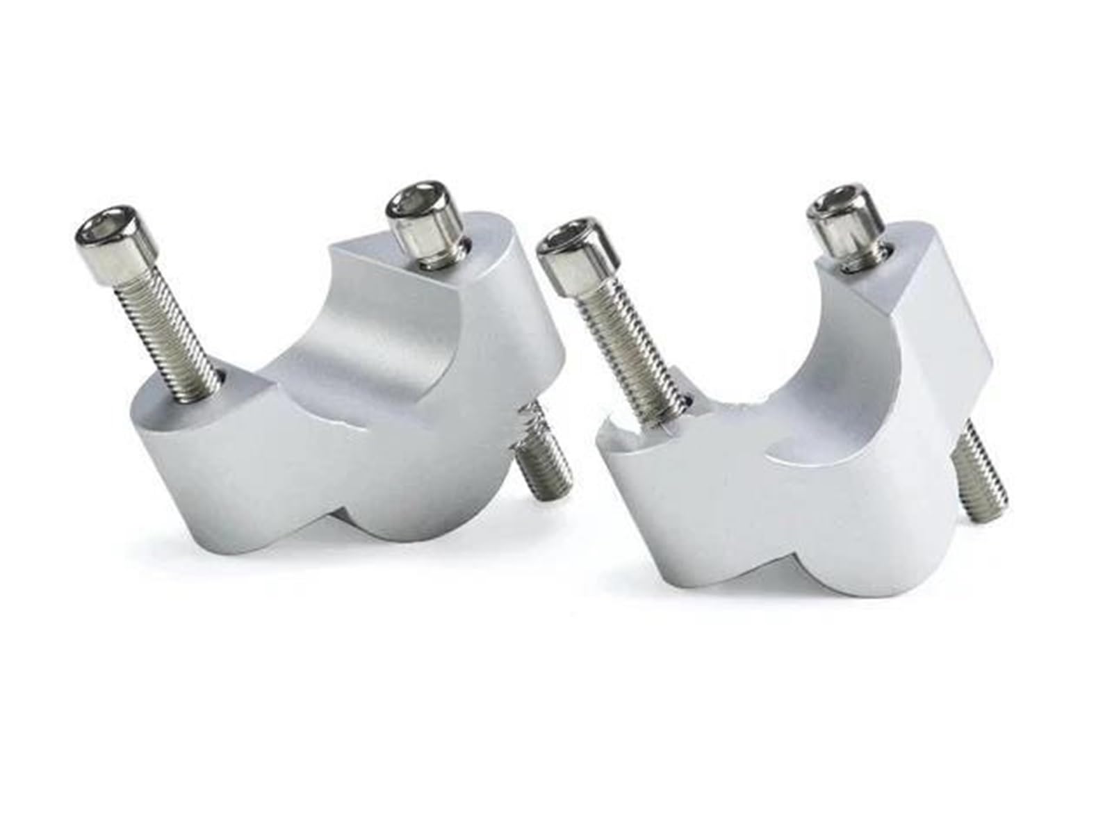 for Multistrada for V4 S for Rally for Pikes for Peak for MultistradaV4 2021- Handlebar Riser Extend Adapter Handlebar Clamps Risers(Silver)