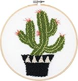 ¡Mira tus dedos! Este kit de agujas de perforación te permite crear un diseño que cuenta con cactus 3D perfectamente elegantes.