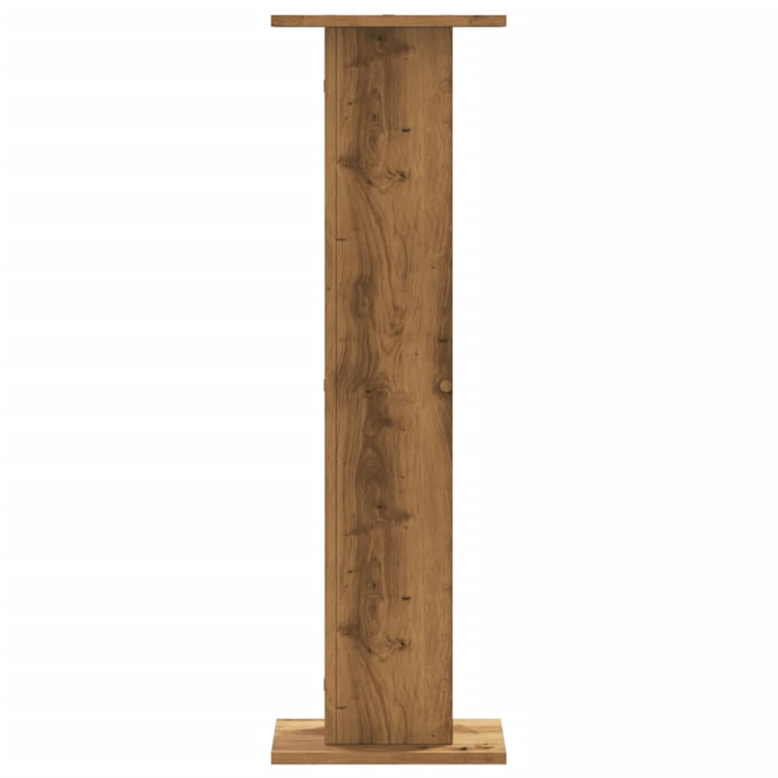 Gecheer Supporti per Altoparlanti, Stabili e Antivibrazione con Design Cavo per Riempimento di Sabbia 30x30x95 cm in Legno Multistrato Rovere for Sistemi Audio Domestici e Studio