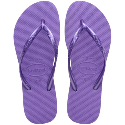 Havaianas Kids Slim Flip Flops - Kids' Summer Sandals for Girls - Dark Purple, 13C/1Y Little Kid2