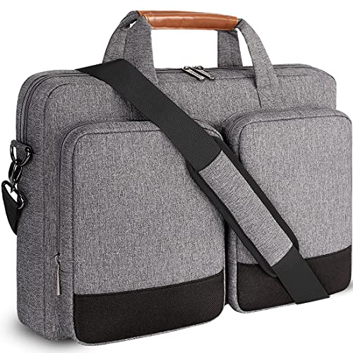 DOMISO 14 Pouces Imperméable Sacoche de Protection Ordinateur Portable Sac à Bandoulière Serviette pour 14' Aspire 1 Swift 3 / HP Stream 14 Pavilion 14 / Lenovo IdeaPad/ASUS,Gris