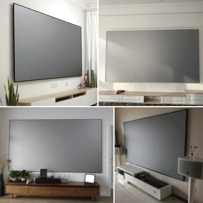 Pantalla de proyector con tela reflectante de 84 pulgadas miniatura 2