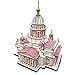 WF 238 Teile Holz Isakiev Kathedrale Puzzle Modell 3D Architektur Modellbausätze Montage Puzzle Spiel Spielzeug Kreatives DIY Geschenk für Kinder Teens