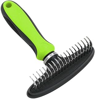 Pet Life Â® Flex Series Undercoat Dematter Grooming Pet Rake