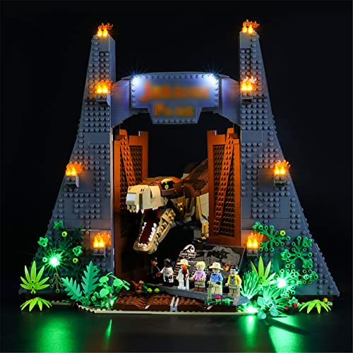 YEABRICKS Kit de Luces LED para Lego-75936 Jurassic World Jurassic Park: T. Rex Rampage Modelo de...